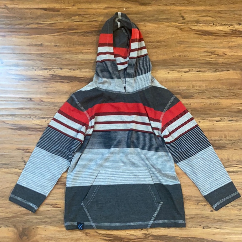 Street Rules Kids/Boy Gray/Red Hoodie Sweater - Size 6